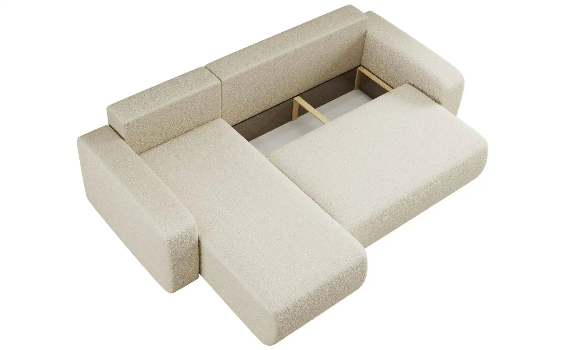Ecksofa mit Schlaffunktion Pianio ¦ beige ¦ Maße (cm): B: 244 H: 82 Polster günstig online kaufen