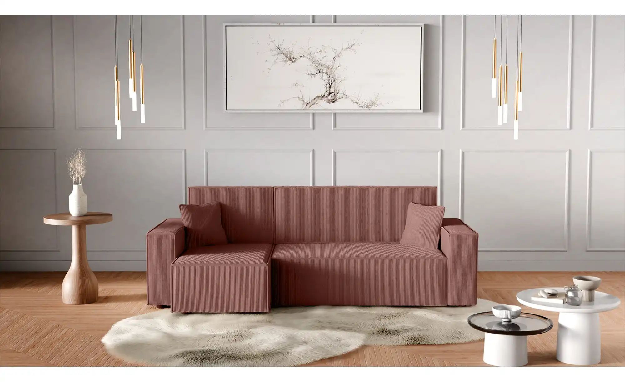 Ecksofa mit Schlaffunktion Carl ¦ braun ¦ Maße (cm): B: 244 H: 82 Polstermö günstig online kaufen