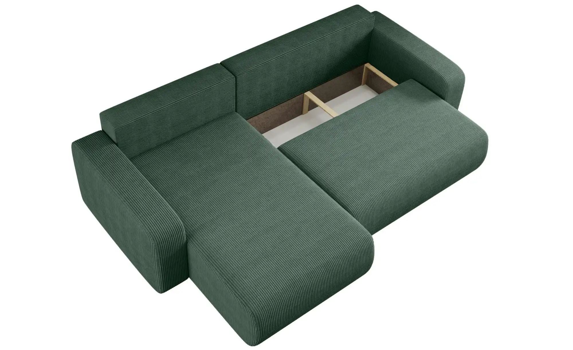 Ecksofa mit Schlaffunktion Pianio ¦ grün ¦ Maße (cm): B: 272 H: 82 Polsterm günstig online kaufen