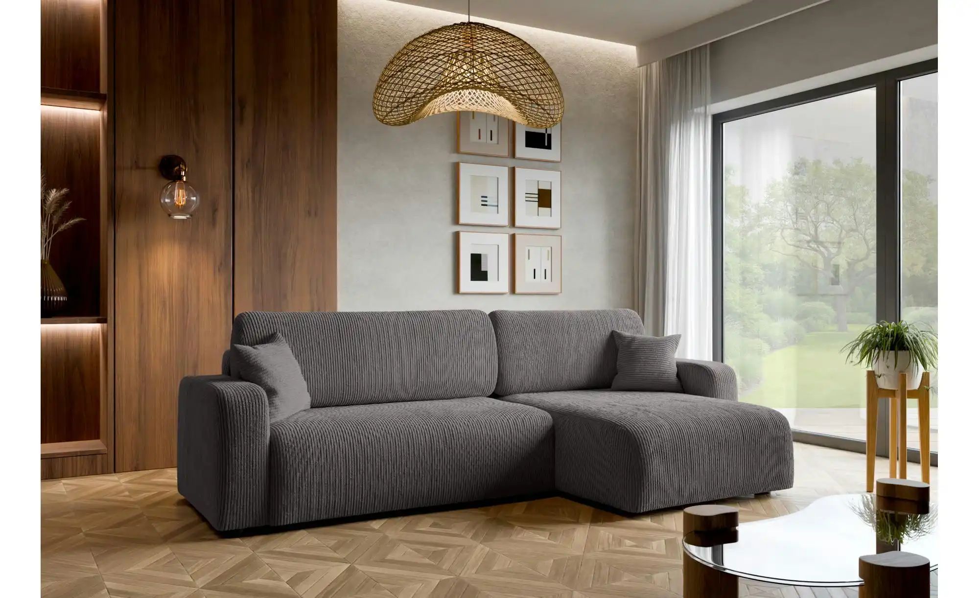 Thumbnail - Ecksofa mit Schlaffunktion Pianio ¦ grau ¦ Maße (cm): B: 272 H: 82 Polstermöbel > Sofas > Ecksofas - Höffner