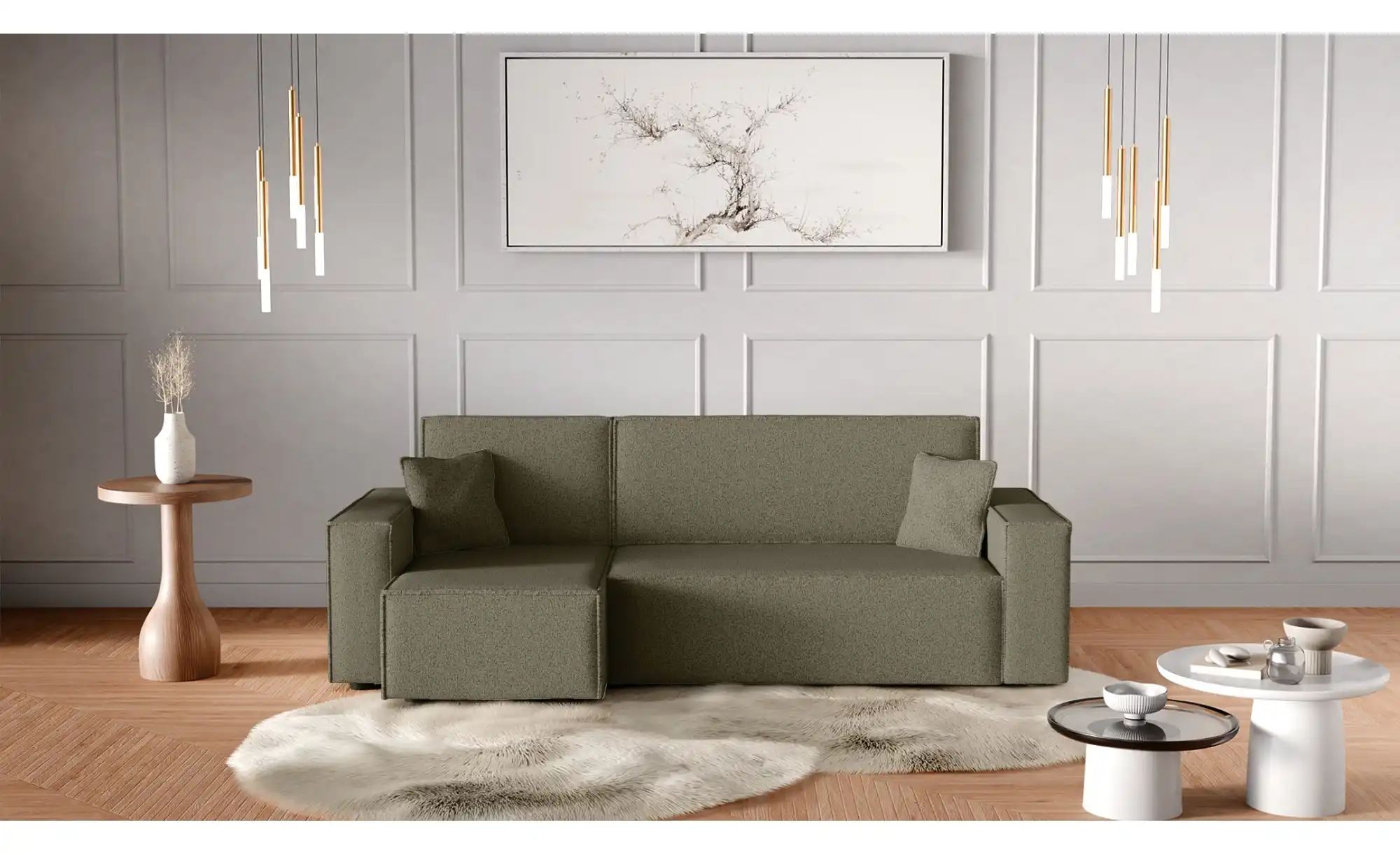 Ecksofa mit Schlaffunktion Carl ¦ braun ¦ Maße (cm): B: 244 H: 82 Polstermö günstig online kaufen