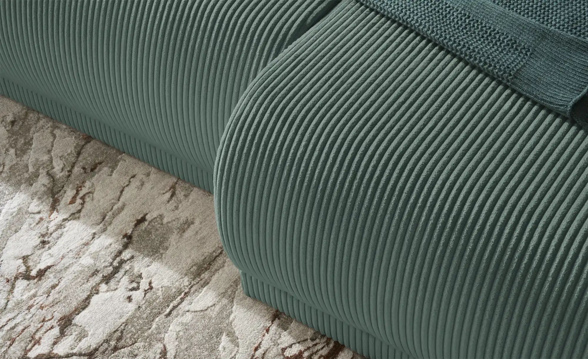 Thumbnail - Ecksofa mit Schlaffunktion Malyn ¦ grün ¦ Maße (cm): B: 235 H: 90 T: 160.0 Polstermöbel > Sofas > Schlafsofas - Höffner