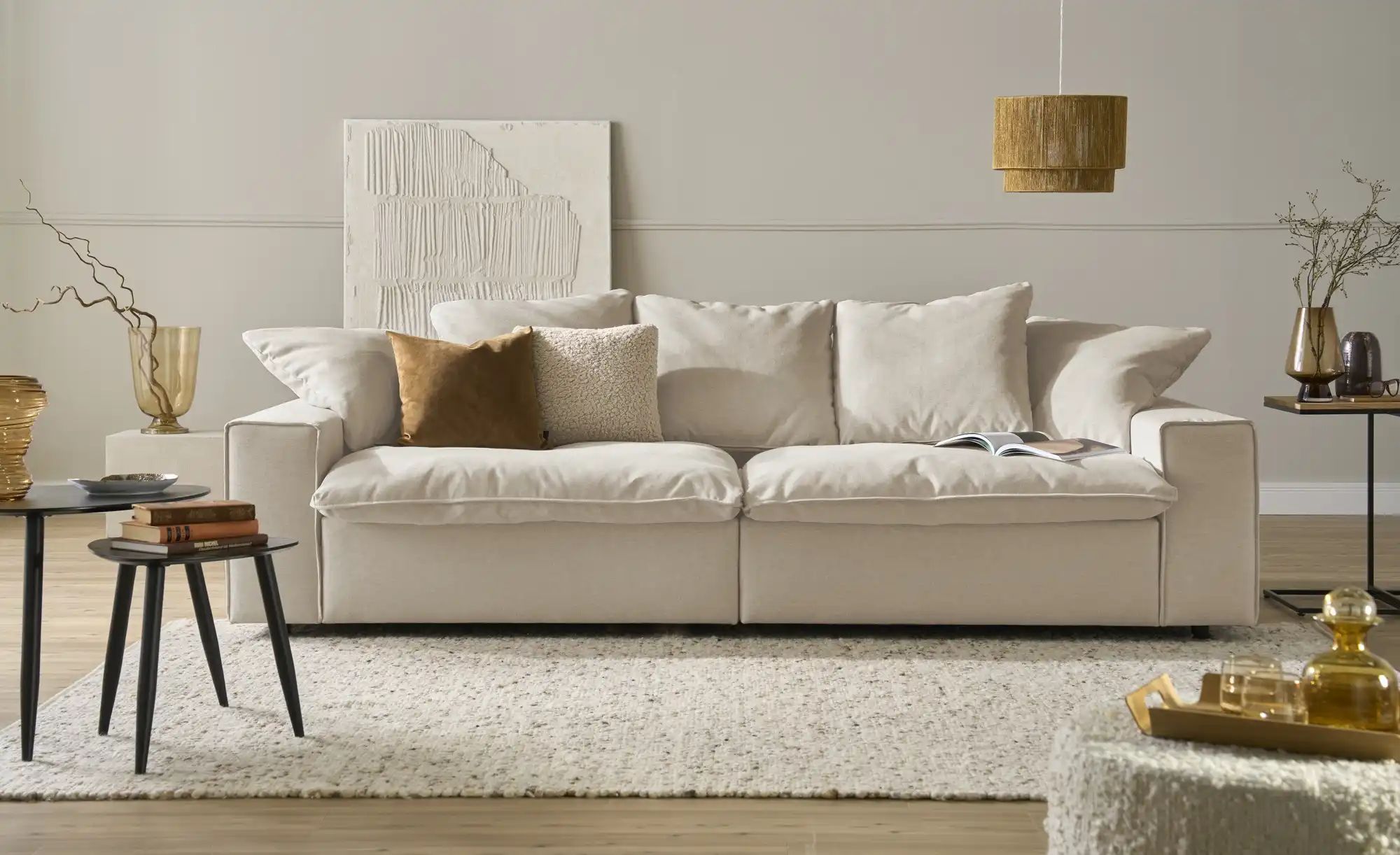 SOHO Big Sofa  Kini ¦ beige ¦ Maße (cm): B: 260 H: 83 T: 120.0 Polstermöbel günstig online kaufen