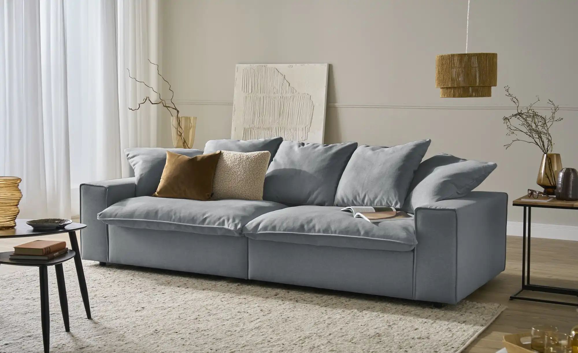 Thumbnail - SOHO Big Sofa  Kini ¦ grau ¦ Maße (cm): B: 260 H: 83 T: 120.0 Polstermöbel > Sofas > 3-Sitzer - Höffner