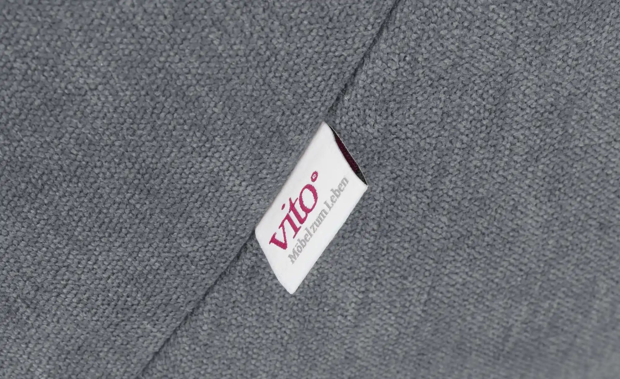 vito Ecksofa mit Sitztiefenverstellung Ticona ¦ grau ¦ Maße (cm): B: 336 H: günstig online kaufen