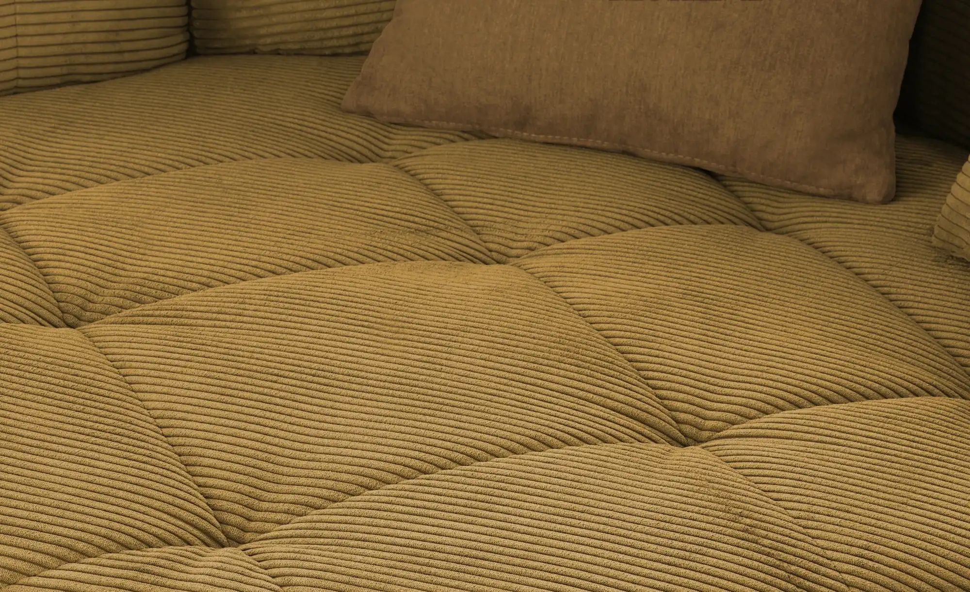 vito Ecksofa mit Sitztiefenverstellung Ticona ¦ gelb ¦ Maße (cm): B: 320 H: günstig online kaufen