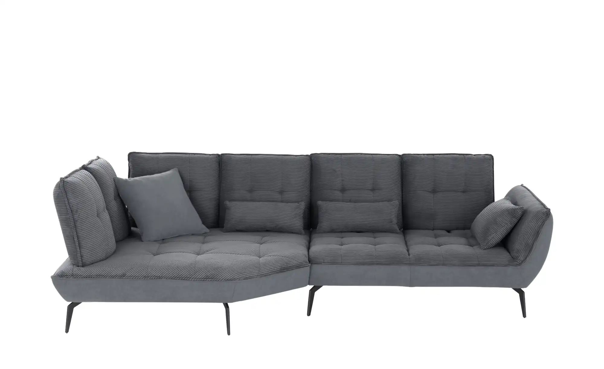 vito Ecksofa mit Sitztiefenverstellung Ticona ¦ grau ¦ Maße (cm): B: 320 H: günstig online kaufen