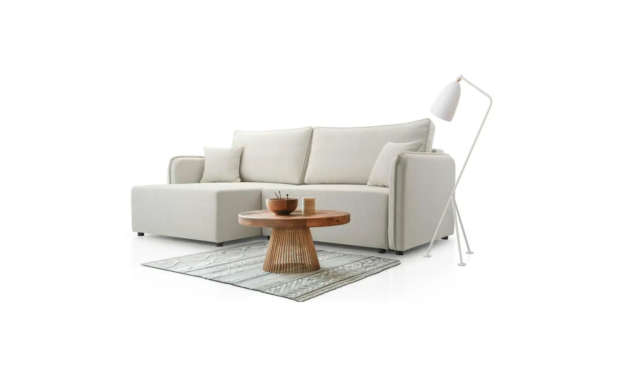 Thumbnail - Selsey Ecksofa mit Schlaffunktion Kasssian ¦ creme ¦ Maße (cm): B: 227 H: 93 Polstermöbel > Sofas > Ecksofas - Höffner