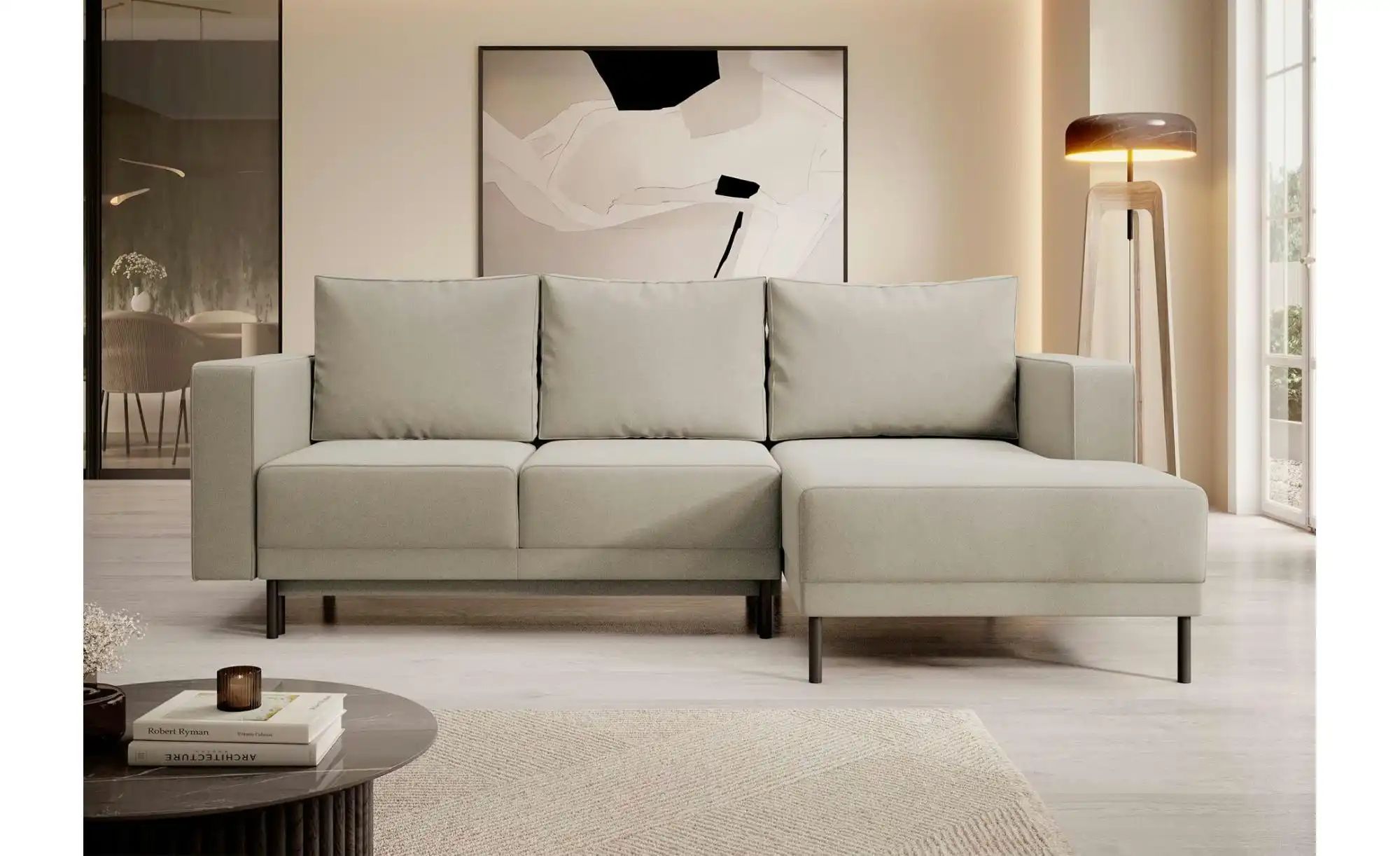 Thumbnail - Selsey Ecksofa mit Schlaffunktion Rodario Mini ¦ beige ¦ Maße (cm): B: 241 H: 90 Polstermöbel > Sofas > Ecksofas - Höffn...