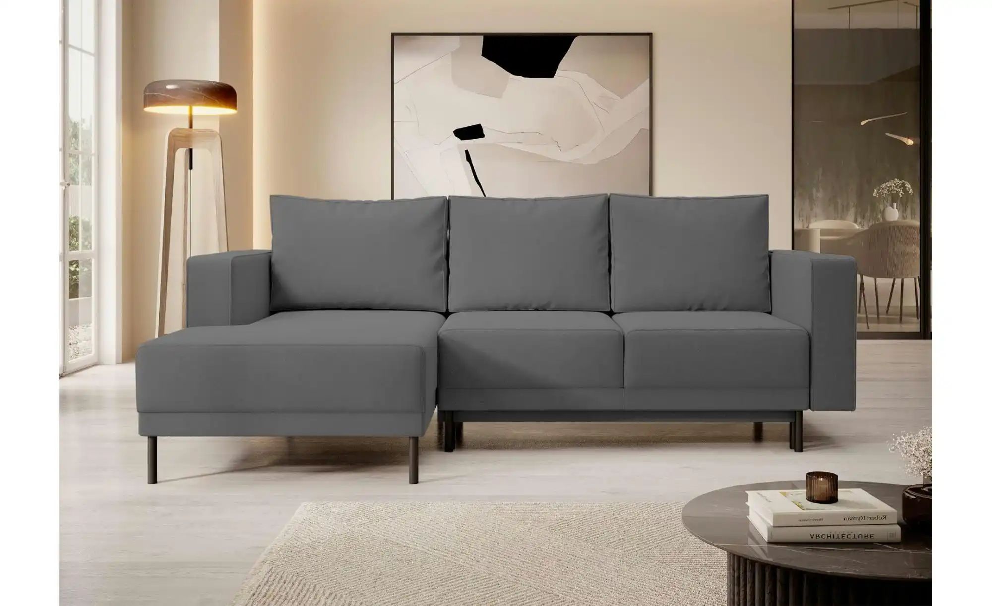 Thumbnail - Selsey Ecksofa mit Schlaffunktion Rodario Mini ¦ grau ¦ Maße (cm): B: 241 H: 90 Polstermöbel > Sofas > Ecksofas - Höffne...