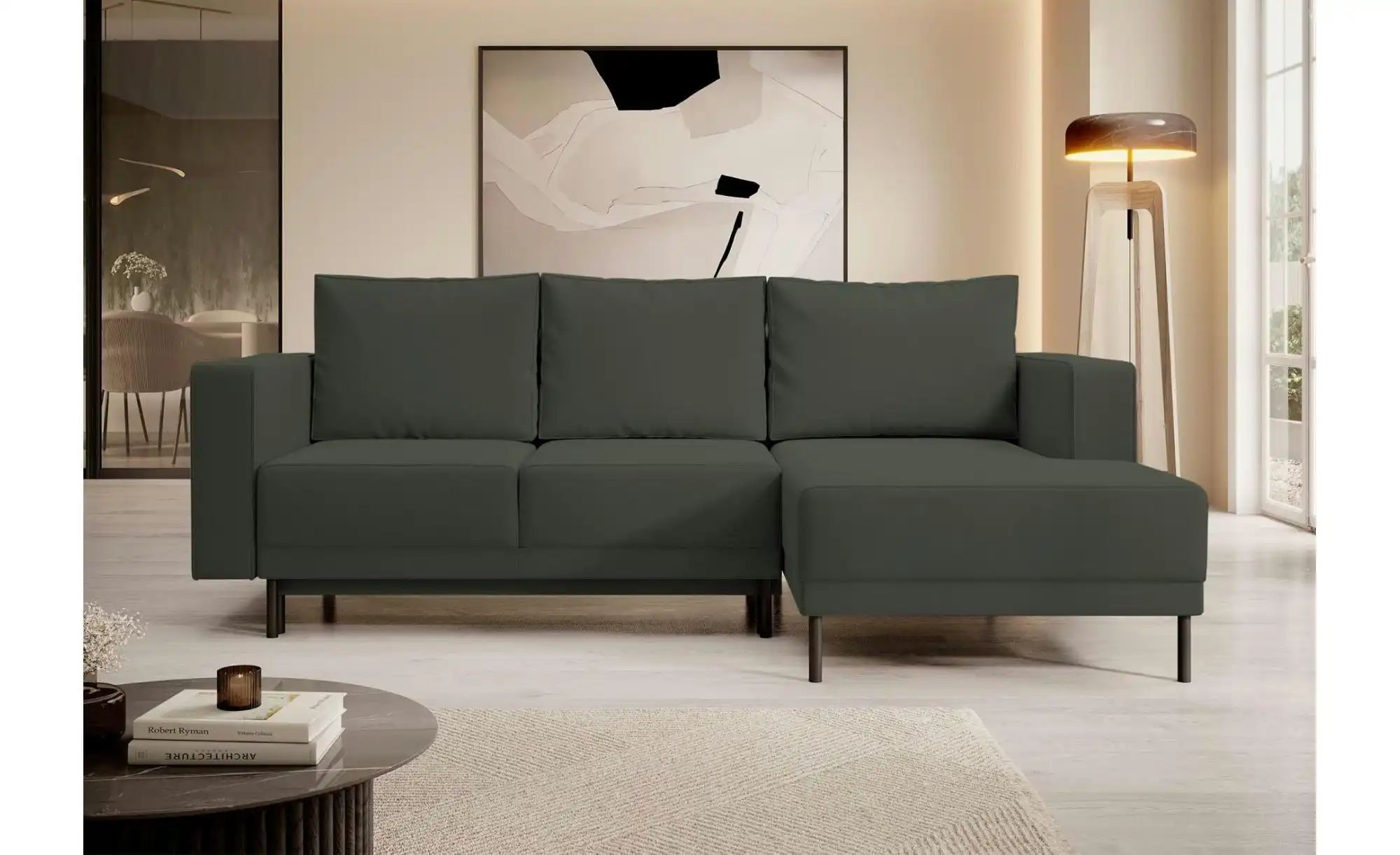 Thumbnail - Selsey Ecksofa mit Schlaffunktion Rodario Mini ¦ grün ¦ Maße (cm): B: 241 H: 90 Polstermöbel > Sofas > Ecksofas - Höffne...