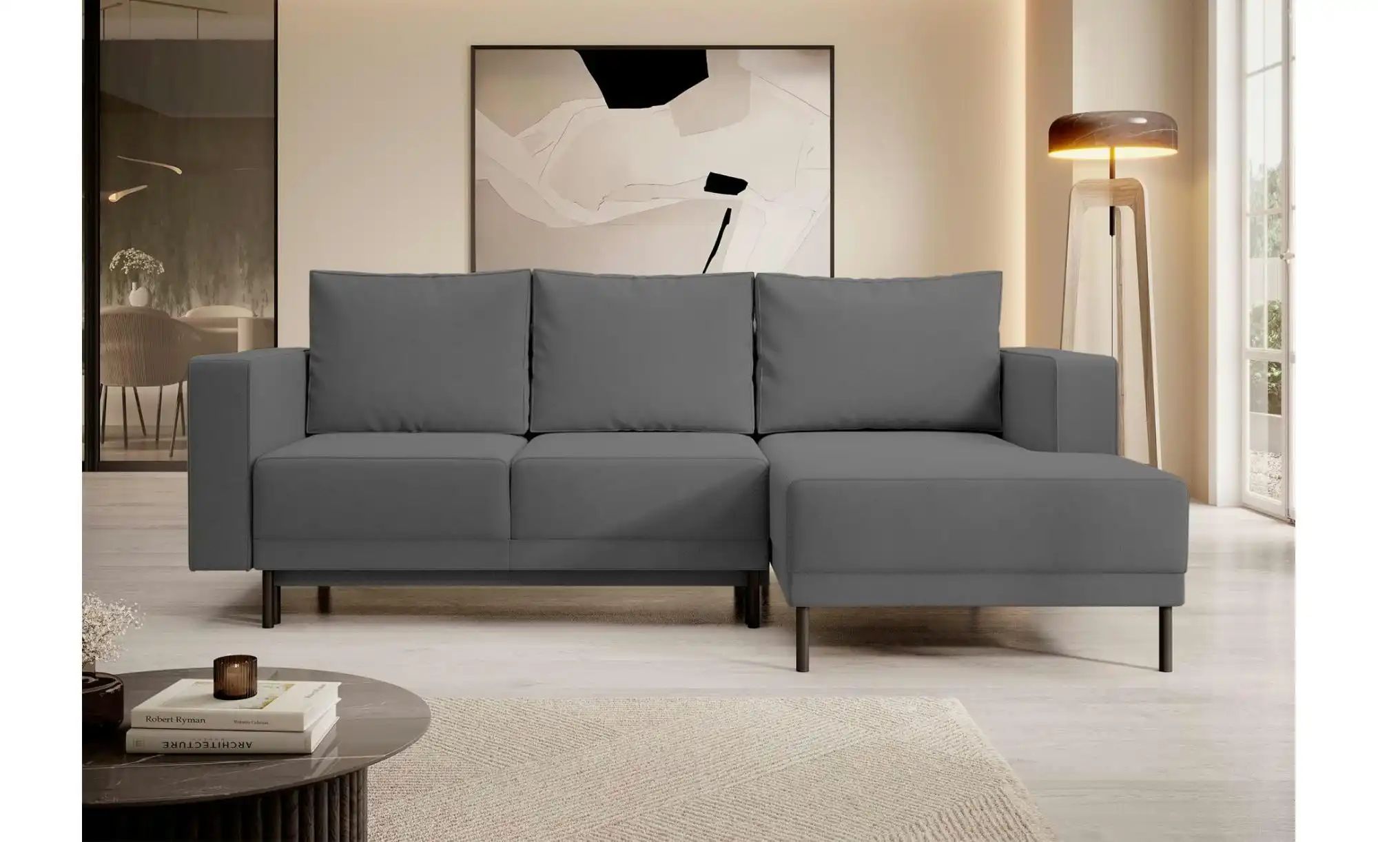 Thumbnail - Selsey Ecksofa mit Schlaffunktion Rodario Mini ¦ grau ¦ Maße (cm): B: 241 H: 90 Polstermöbel > Sofas > Ecksofas - Höffne...