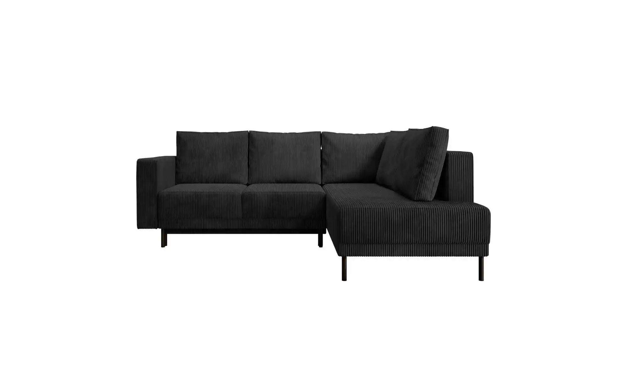 Selsey Ecksofa mit Schlaffunktion Rodario  schwarz  Maße (cm): B: 247 H: 90 | 05902409906929