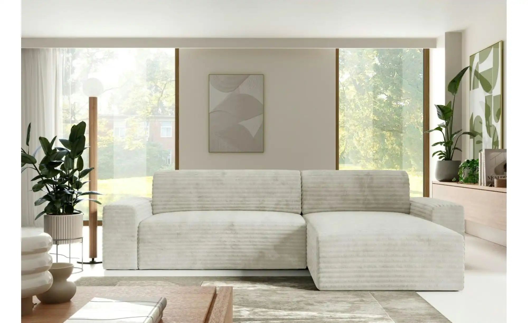 Thumbnail - Ecksofa COCO L 1 mit Schlaffunktion Coco ¦ weiß ¦ Maße (cm): B: 300 H: 70 Polstermöbel > Sofas > Ecksofas - Höffner