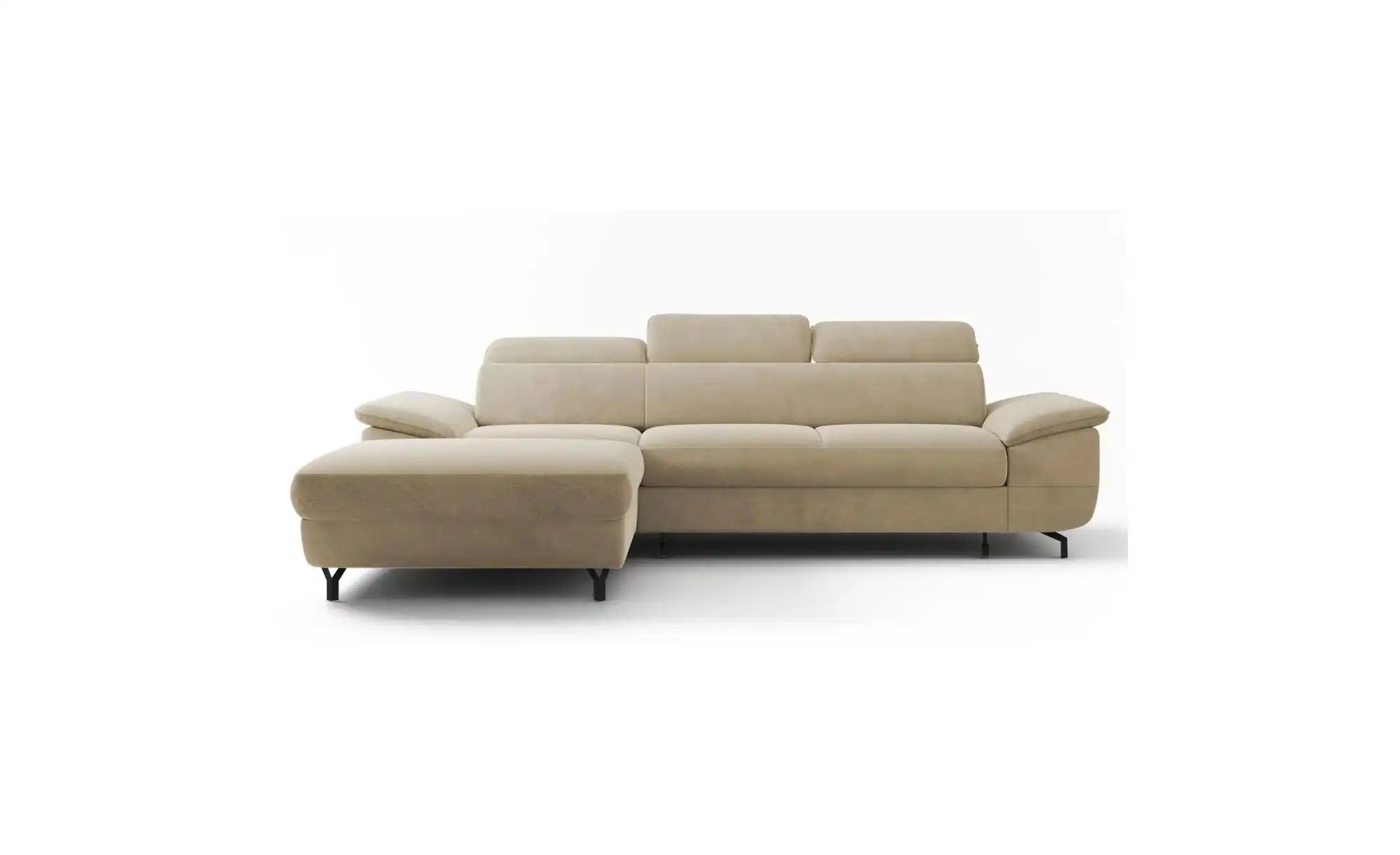 Selsey Ecksofa mit Schlaffunktion Lambo  beige  Maße (cm): B: 268 H: 98 | 05902409916539