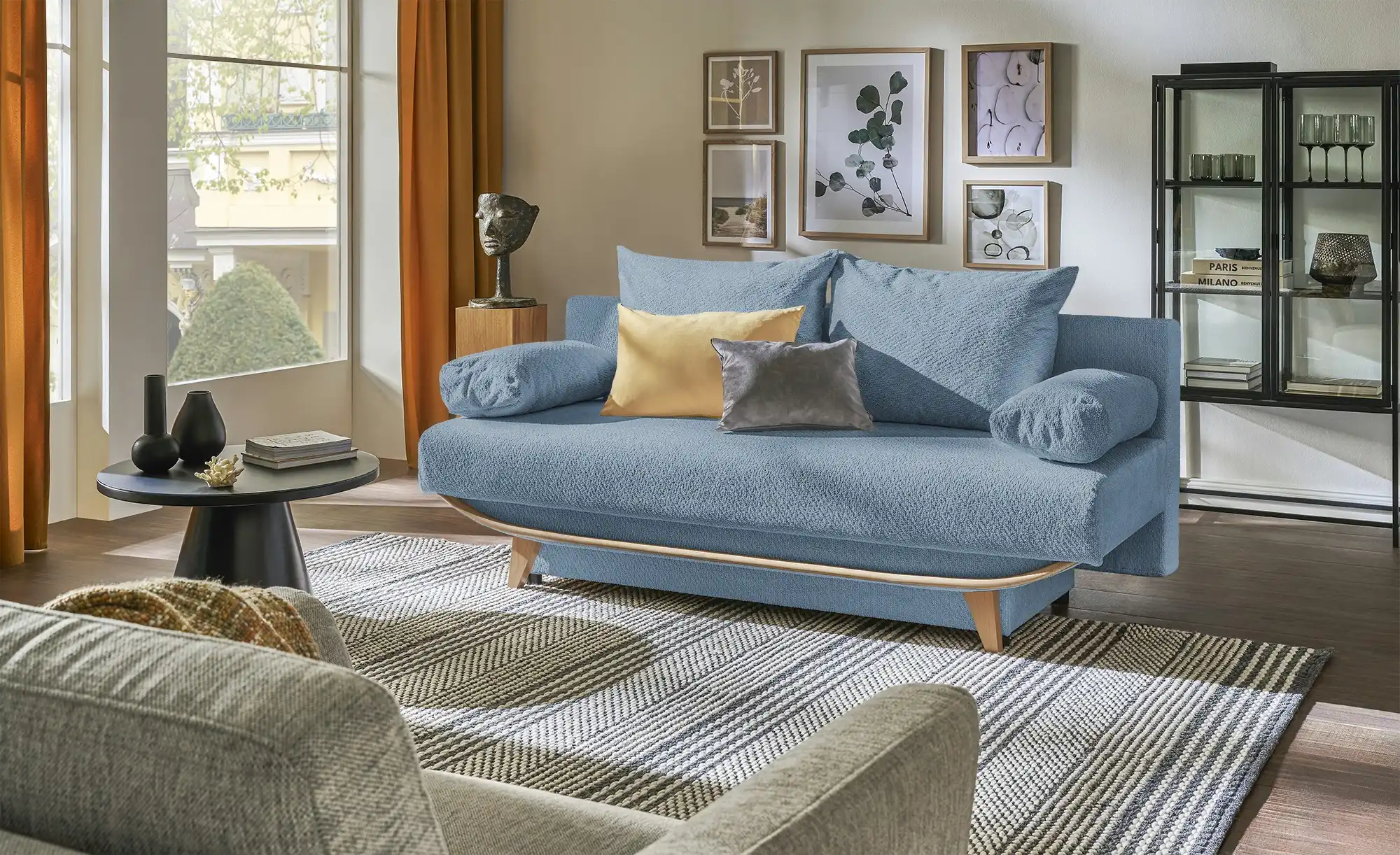 SMART Schlafsofa Odessa Blau SMART Schlafsofa Odessa - Einrichtungsbeispiel