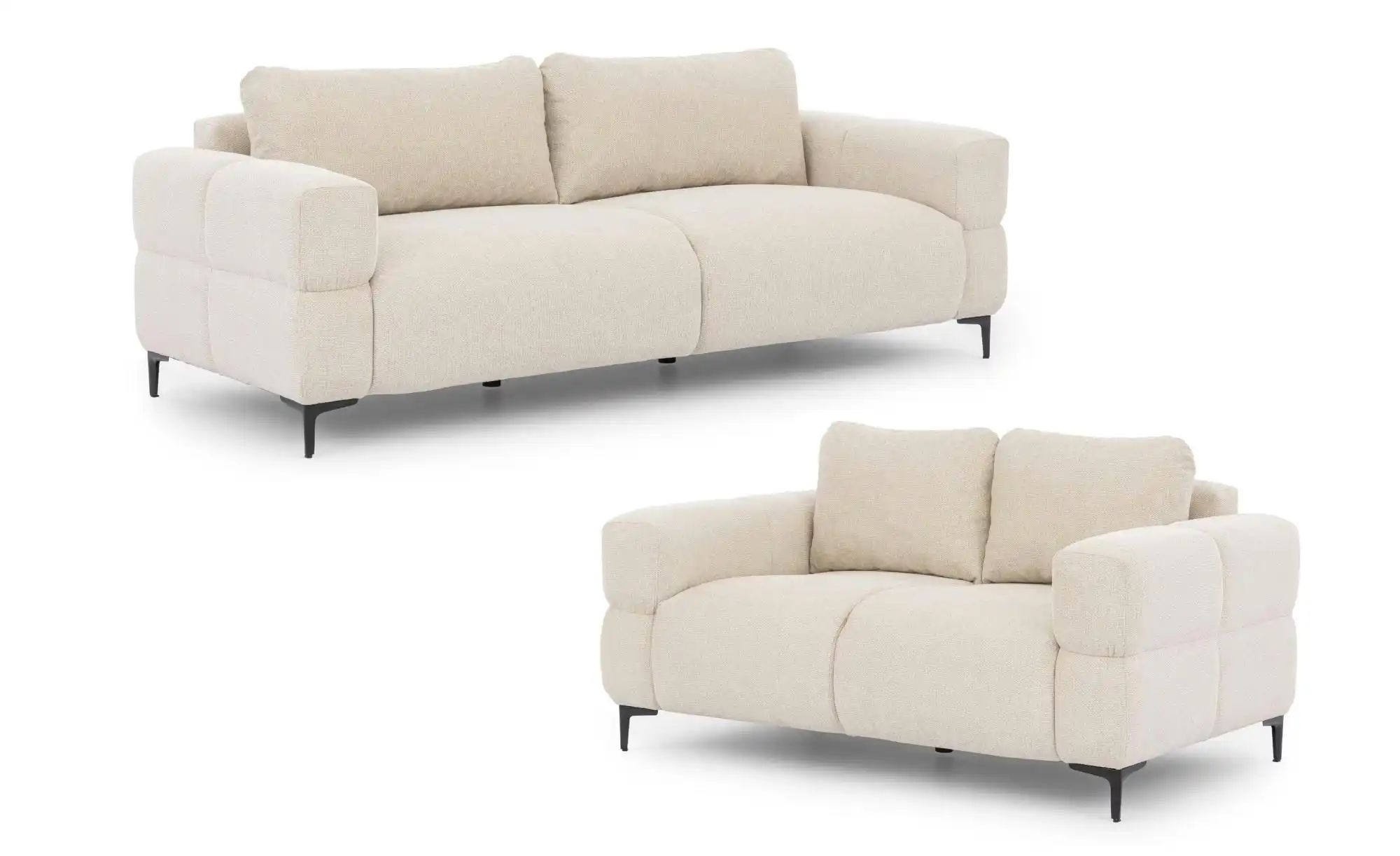 S-STYLE Polstergarnitur 3+2 Cardea ¦ beige ¦ Maße (cm): B: 217 H: 80 Polstermöbel > Sofas > Sitzgruppen - Höffner