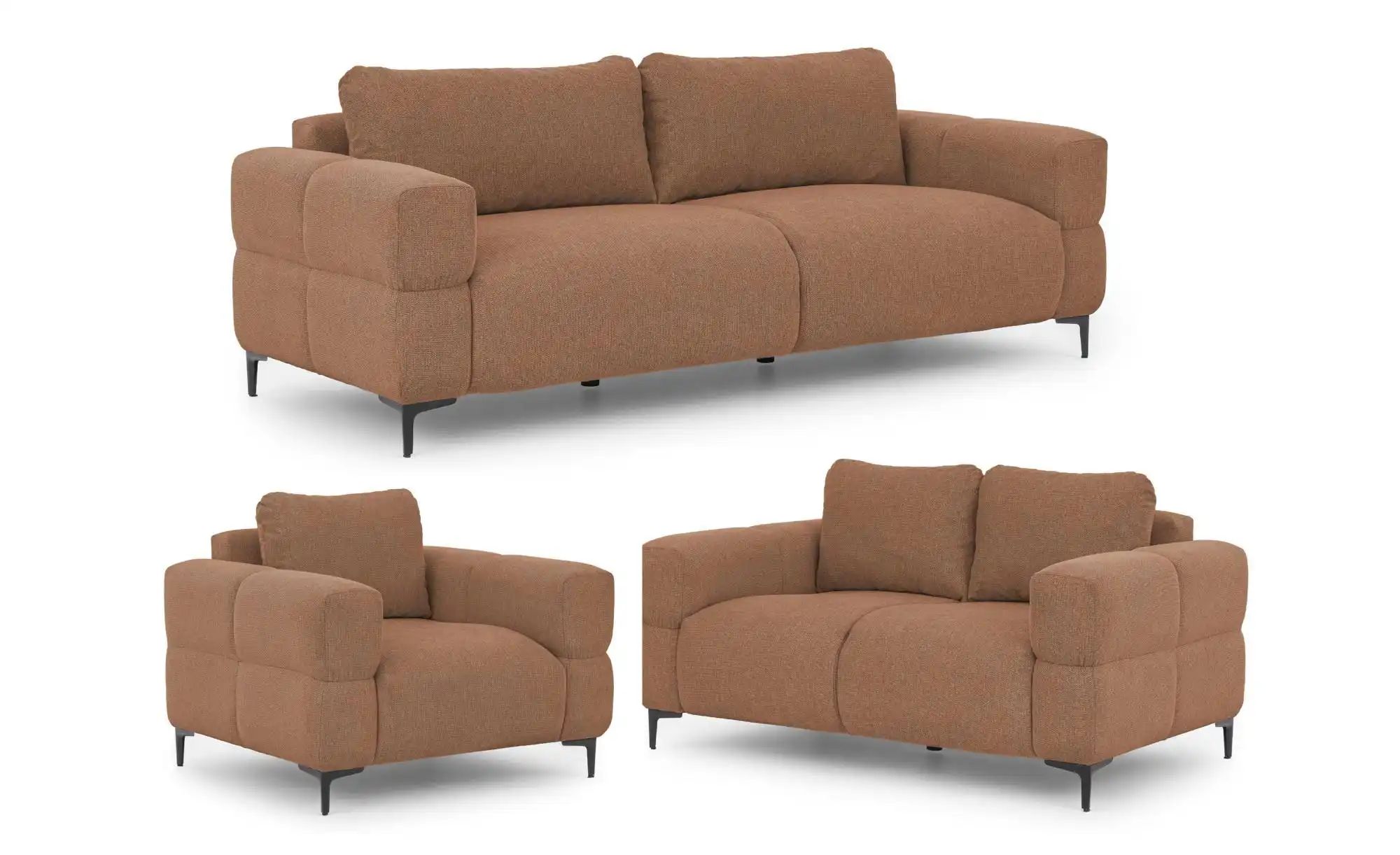 S-STYLE Polstergarnitur 3+2+1 Cardea ¦ rot ¦ Maße (cm): B: 217 H: 80 Polstermöbel > Sofas > Sitzgruppen - Höffner