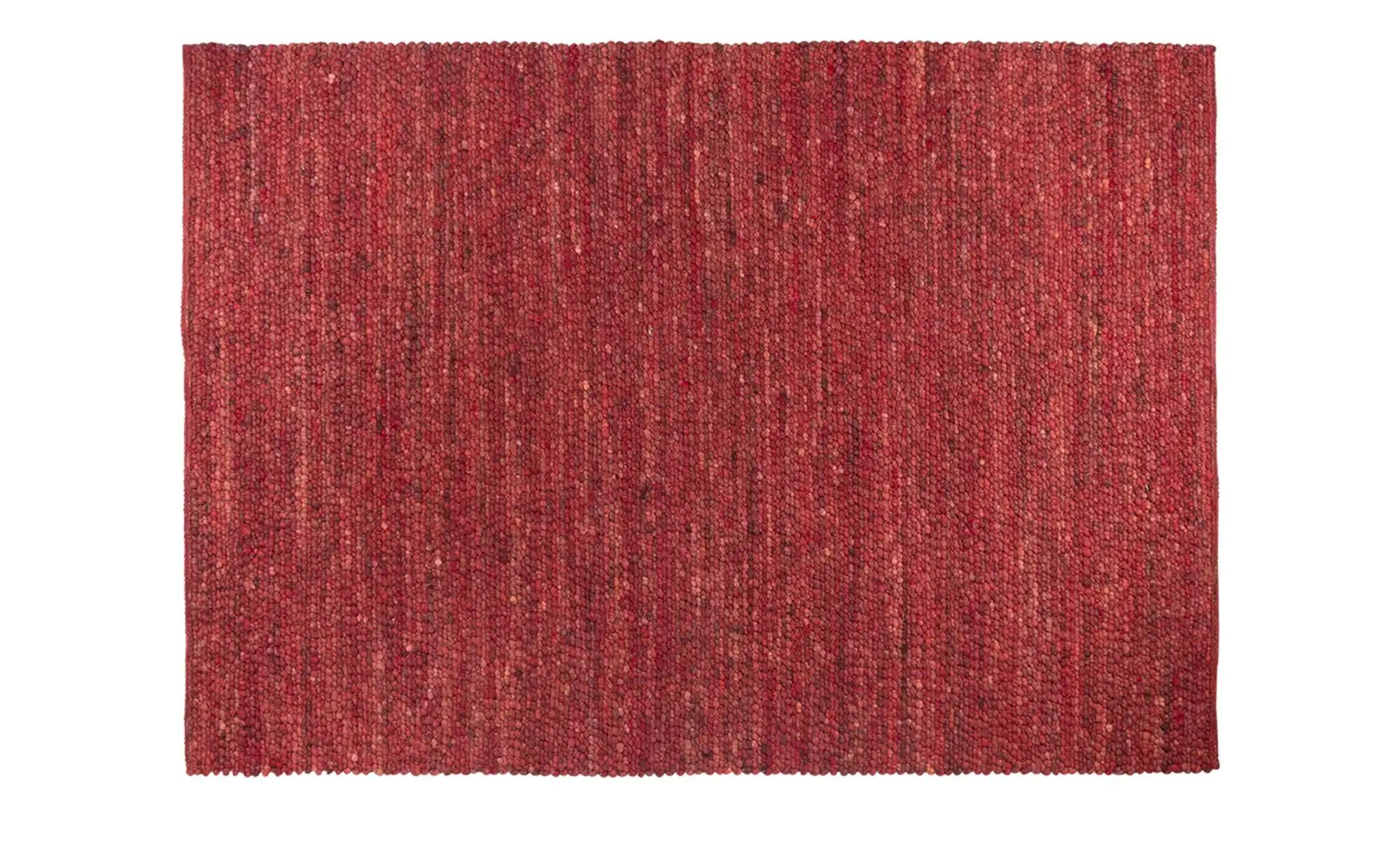 Handgewebter Naturteppich  Salsa Swing ¦ rot ¦ Jute, Wolle, 55% Wolle, 45% Jute ¦ Maße (cm): B: 170 Teppiche > Wohnteppiche > Naturteppiche - Höffner