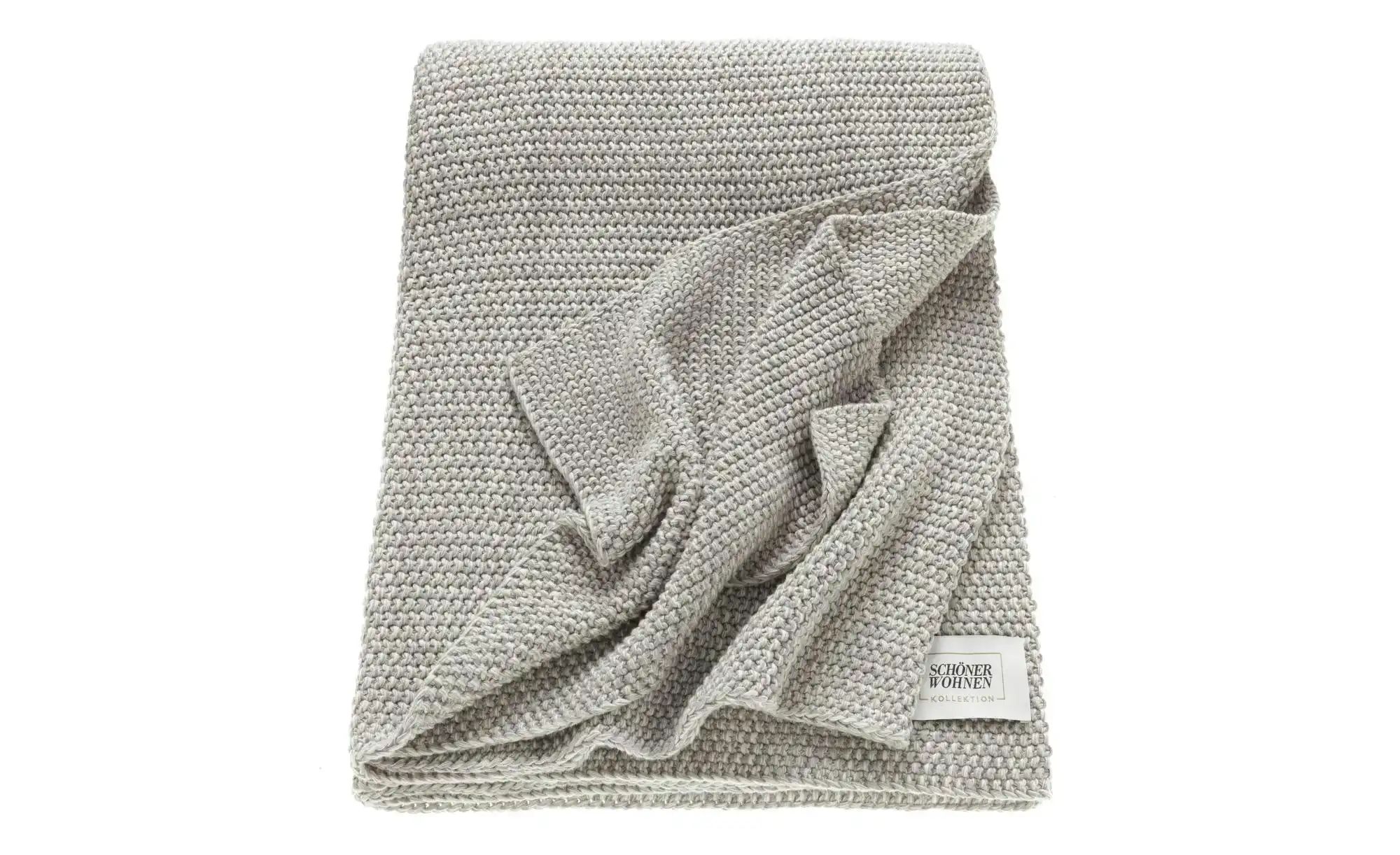 SCHÖNER WOHNEN-Kollektion Wohndecke "Melange" Strickdecke mit Melange-Effek günstig online kaufen