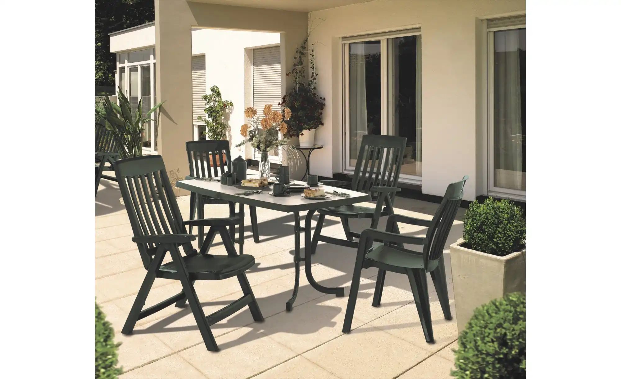 Thumbnail - Sieger Stapelsessel  Palma ¦ grün ¦ Maße (cm): B: 60 H: 93 Garten > Gartenmöbel > Gartenstühle - Höffner